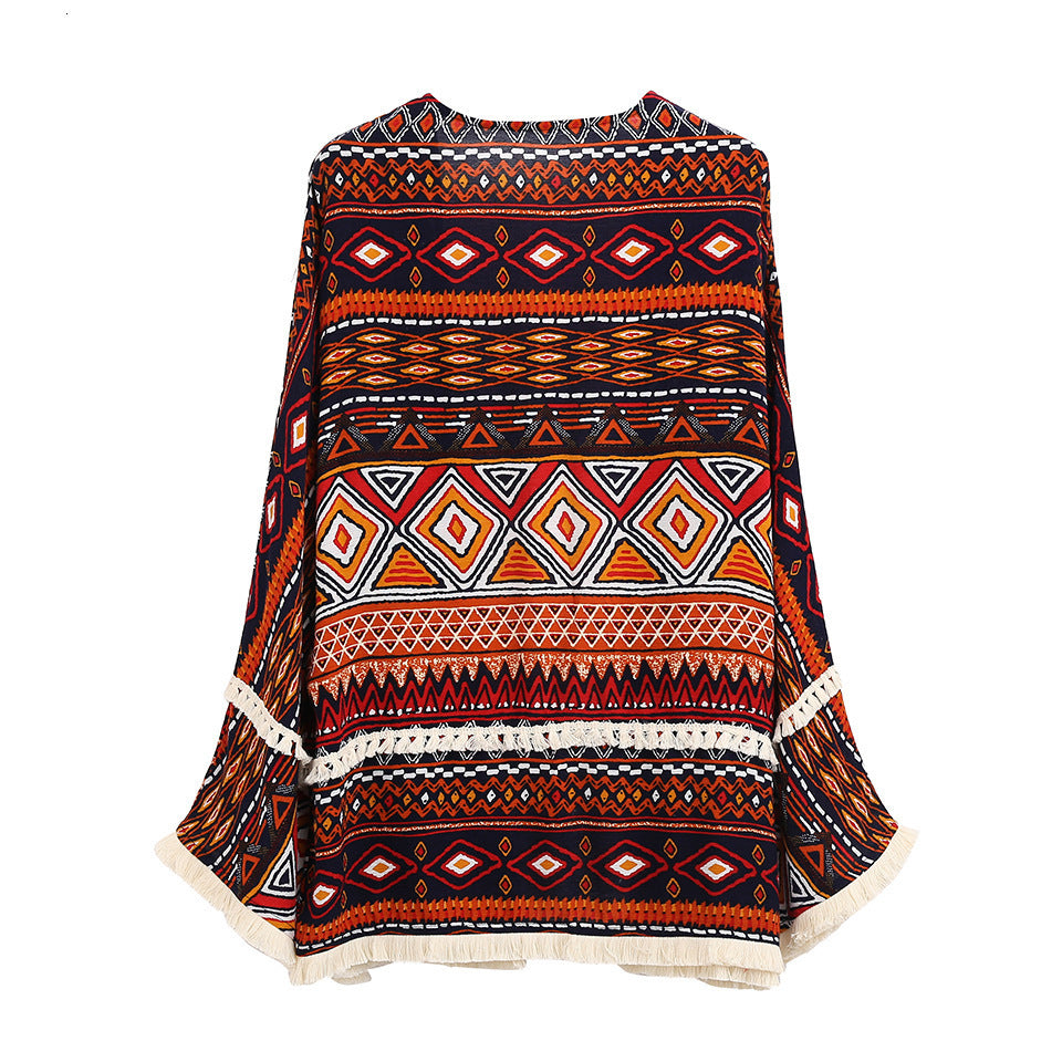 Spirit and Rebel Boho Fringe Cardigan [Spirit and Rebel]   