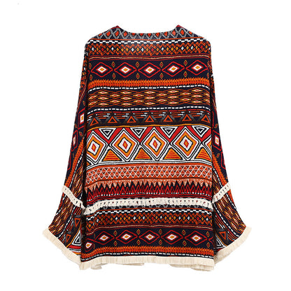 Spirit and Rebel Boho Fringe Cardigan [Spirit and Rebel]   