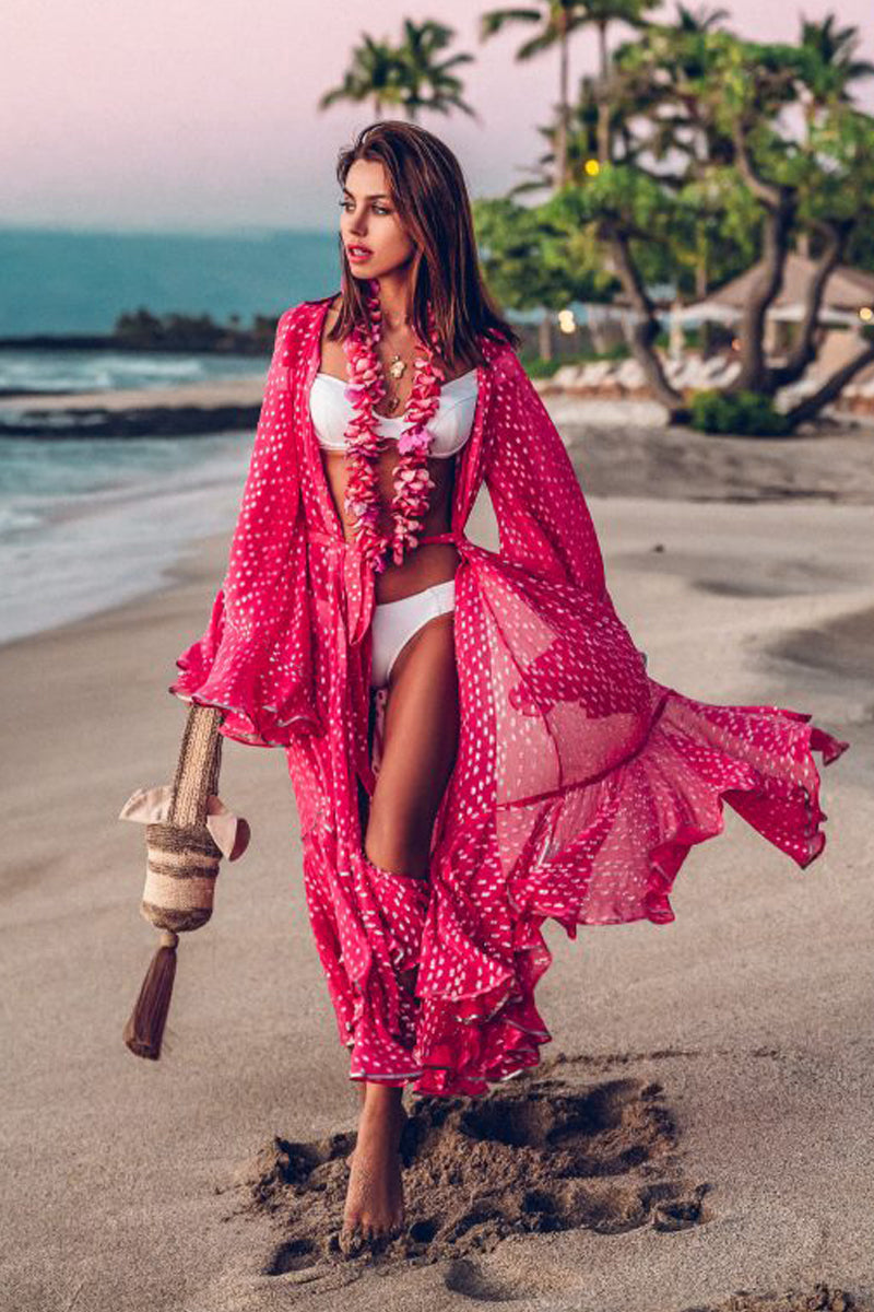 Wanderlust Boho Half Sleeve Kimono Beach Cover Up [Spirit and Rebel]   