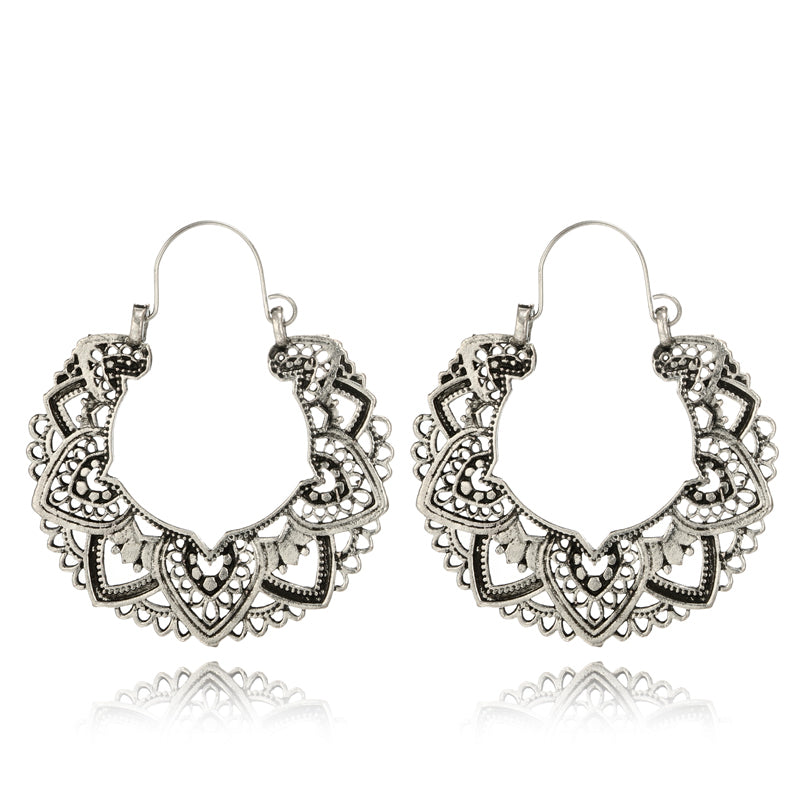 Spirit and Rebel Vintage Silver Boho Earrings [Spirit and Rebel]   