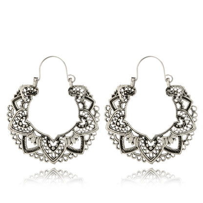 Spirit and Rebel Vintage Silver Boho Earrings [Spirit and Rebel]   