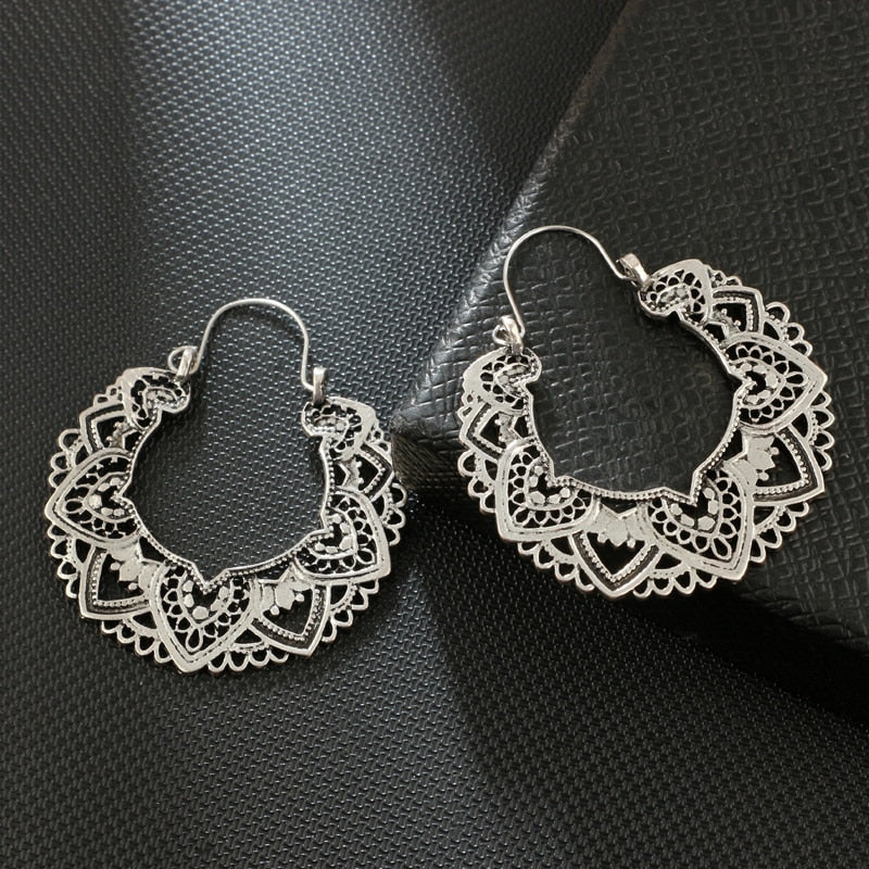 Spirit and Rebel Vintage Silver Boho Earrings [Spirit and Rebel]   