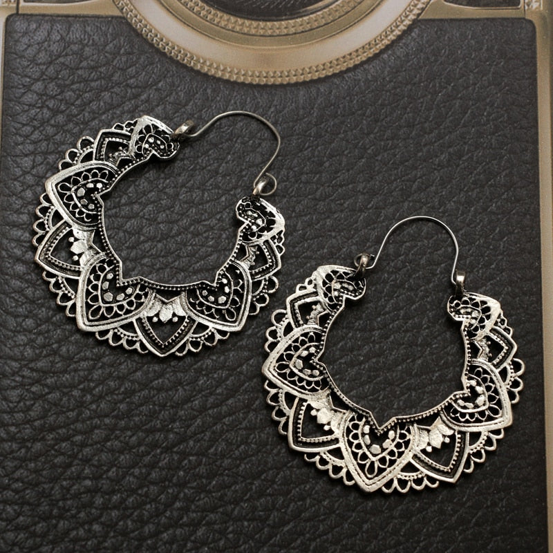 Spirit and Rebel Vintage Silver Boho Earrings [Spirit and Rebel]   