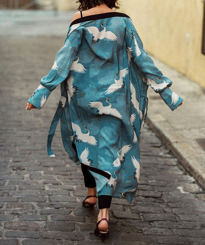 Wanderlust Boho Half Sleeve Kimono Beach Cover Up [Spirit and Rebel]   