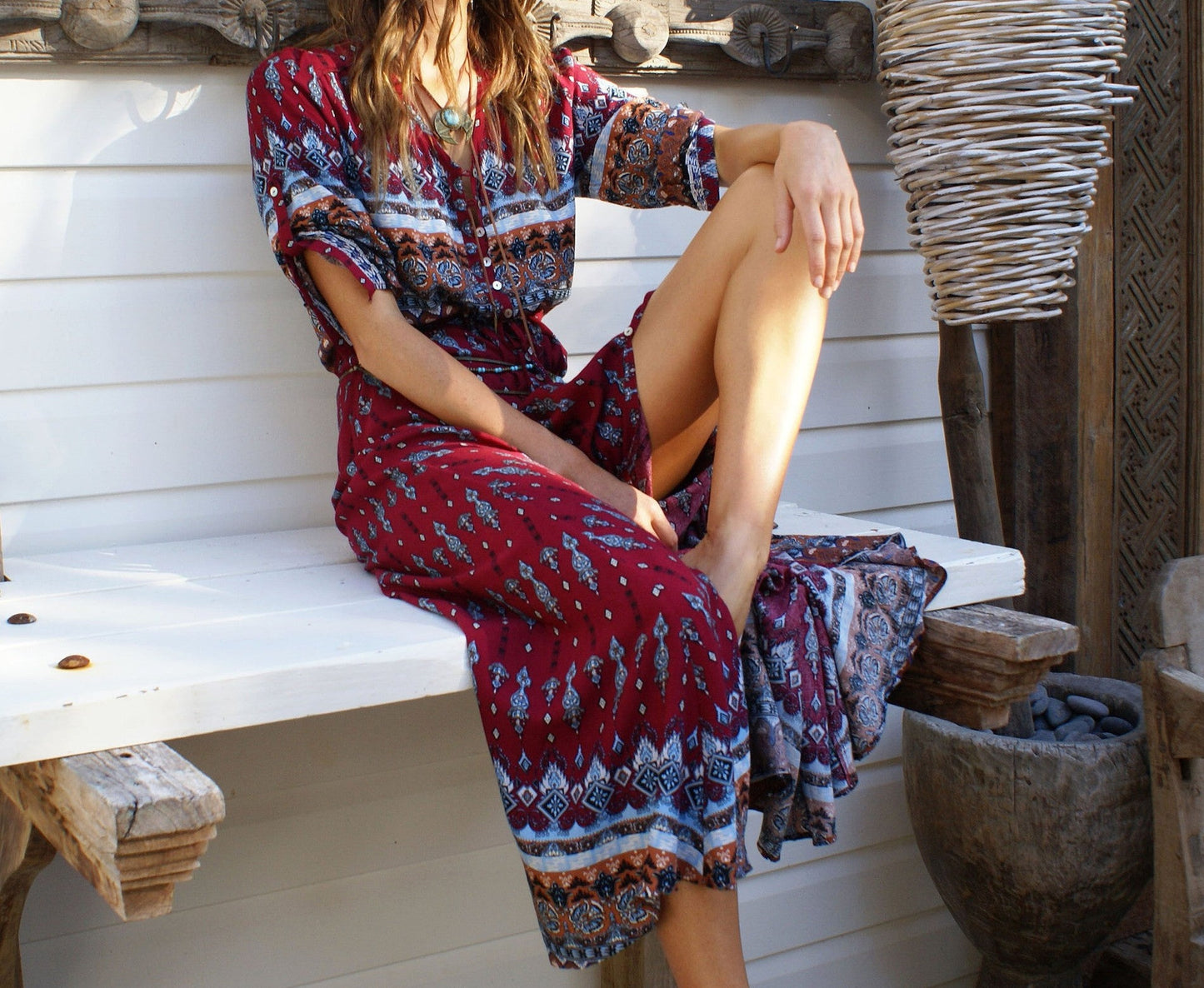 Dreamy Daze Boho Maxi Dress [Spirit and Rebel]   