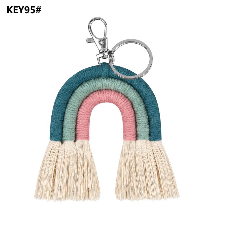 New Handmade Macrame Boho Tassel Keychain [Spirit and Rebel] C-95  