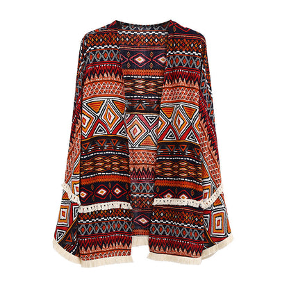 Spirit and Rebel Boho Fringe Cardigan [Spirit and Rebel]   