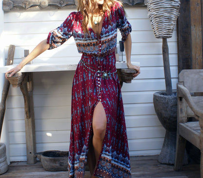 Dreamy Daze Boho Maxi Dress [Spirit and Rebel]   