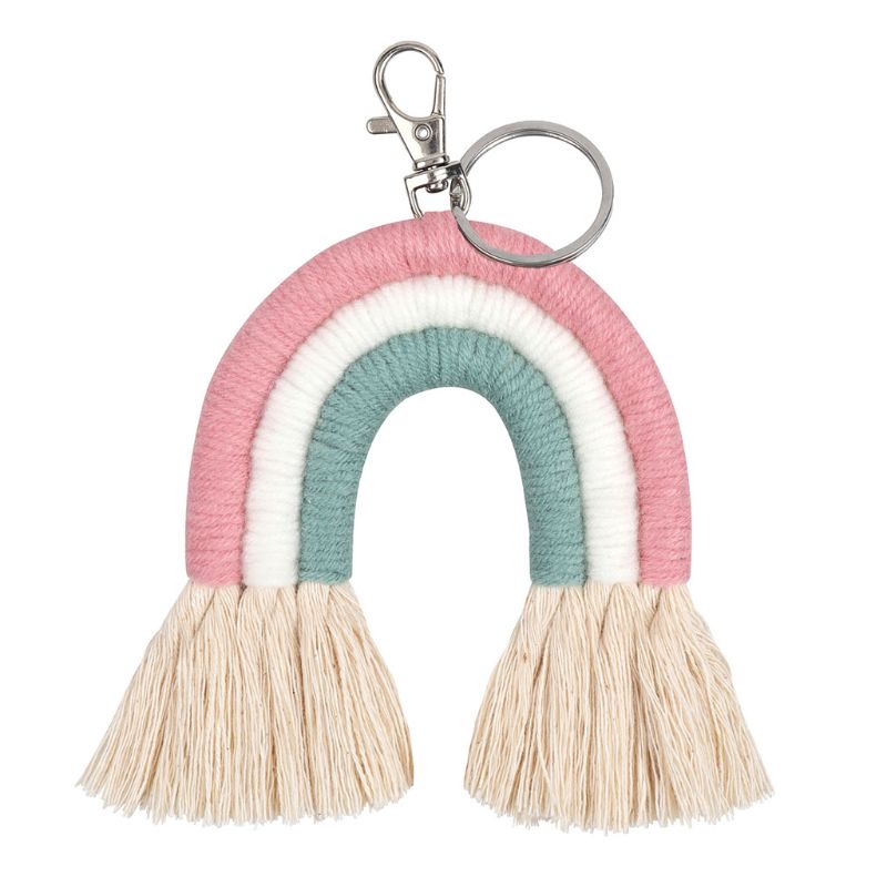 New Handmade Macrame Boho Tassel Keychain [Spirit and Rebel] C-48  