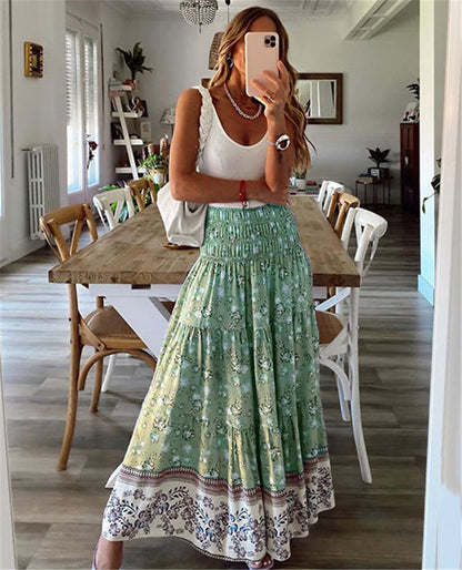 Wildflower Wanderer Boho Maxi Skirt [Spirit and Rebel]   