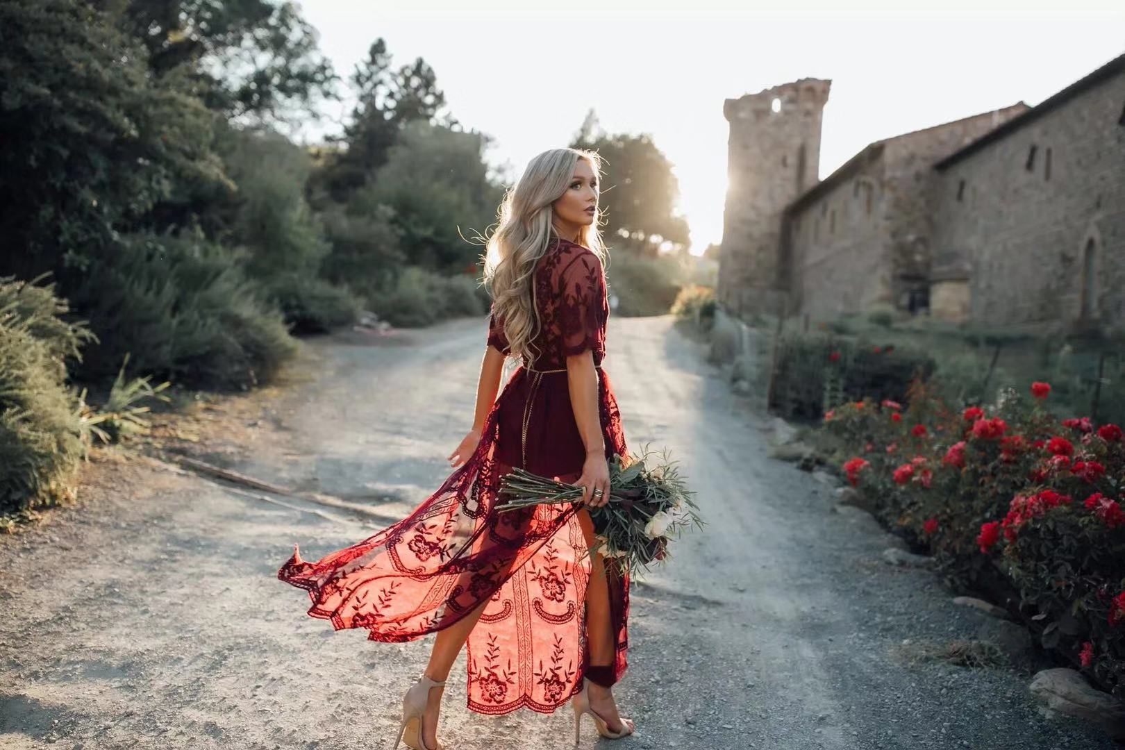 Lace Goddess Boho Maxi Dress [Spirit and Rebel]   