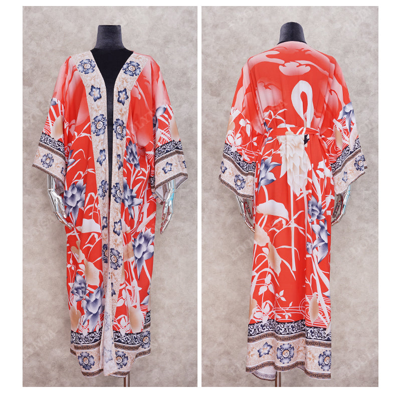 Wanderlust Boho Half Sleeve Kimono Beach Cover Up [Spirit and Rebel]   