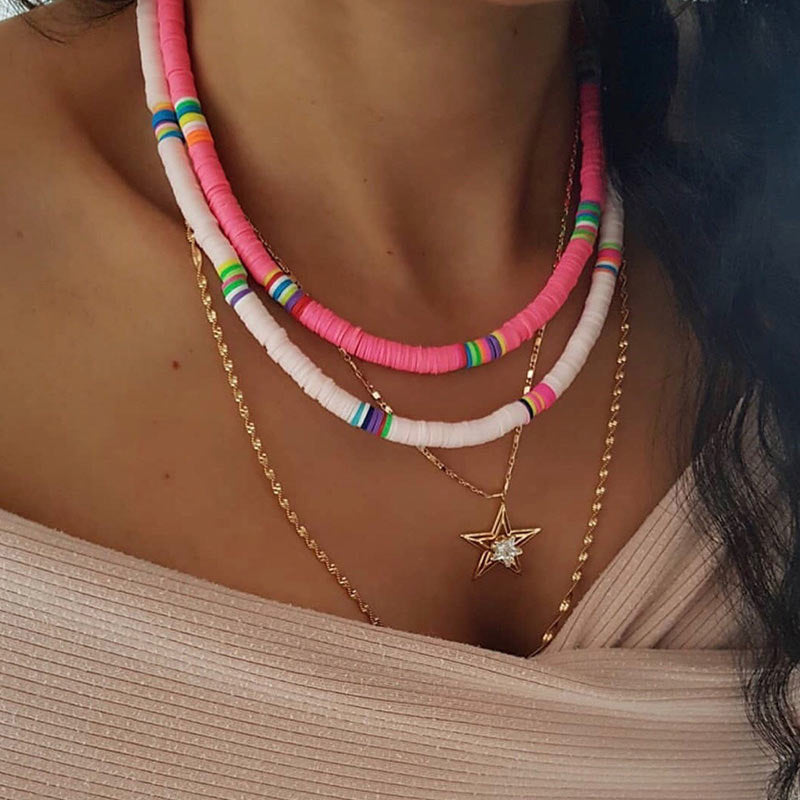 Spirit and Rebel Colorful Choker Necklace [Spirit and Rebel]   