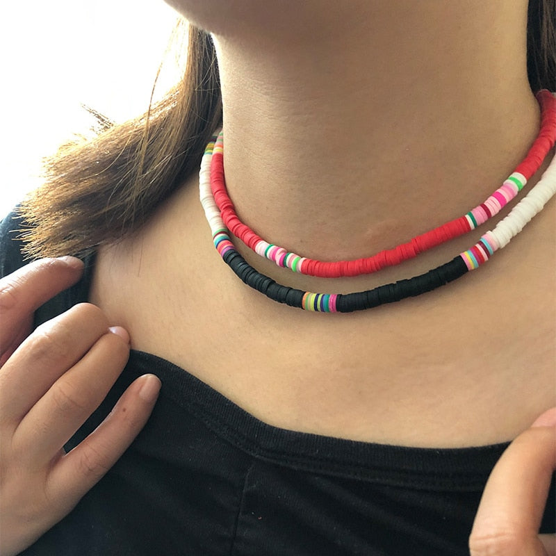 Spirit and Rebel Colorful Choker Necklace [Spirit and Rebel]   