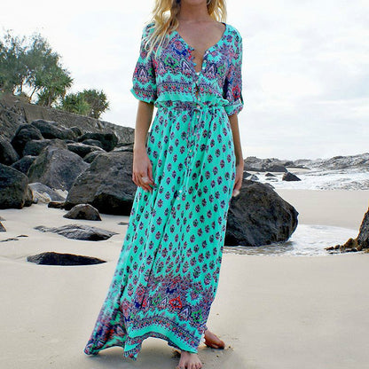 Dreamy Daze Boho Maxi Dress [Spirit and Rebel]   