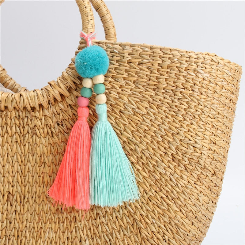 Trendy Boho Pompom Pendant KeyChains [Spirit and Rebel] E1576  