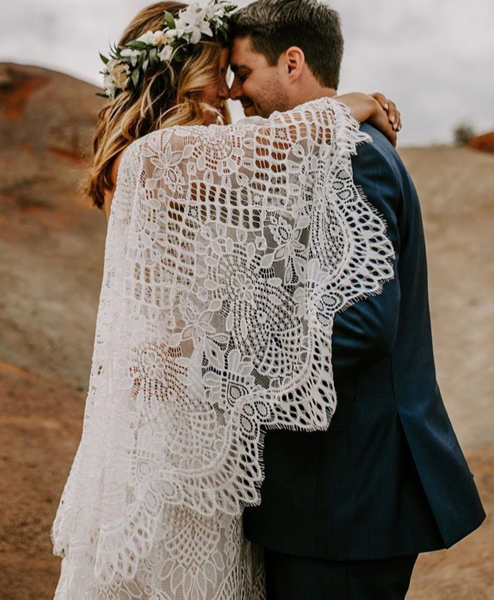 Bohemian Belle Open Back Mermaid Boho Wedding Dress [Spirit and Rebel]   