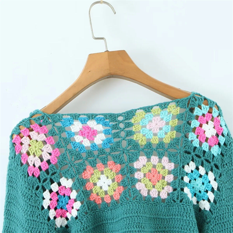 Spirit and Rebel Multicolor Handmade Crochet Cardigan [Spirit and Rebel]   