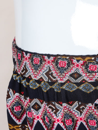 Bohemian Plus Size Waist Tie Pants [Spirit and Rebel]   