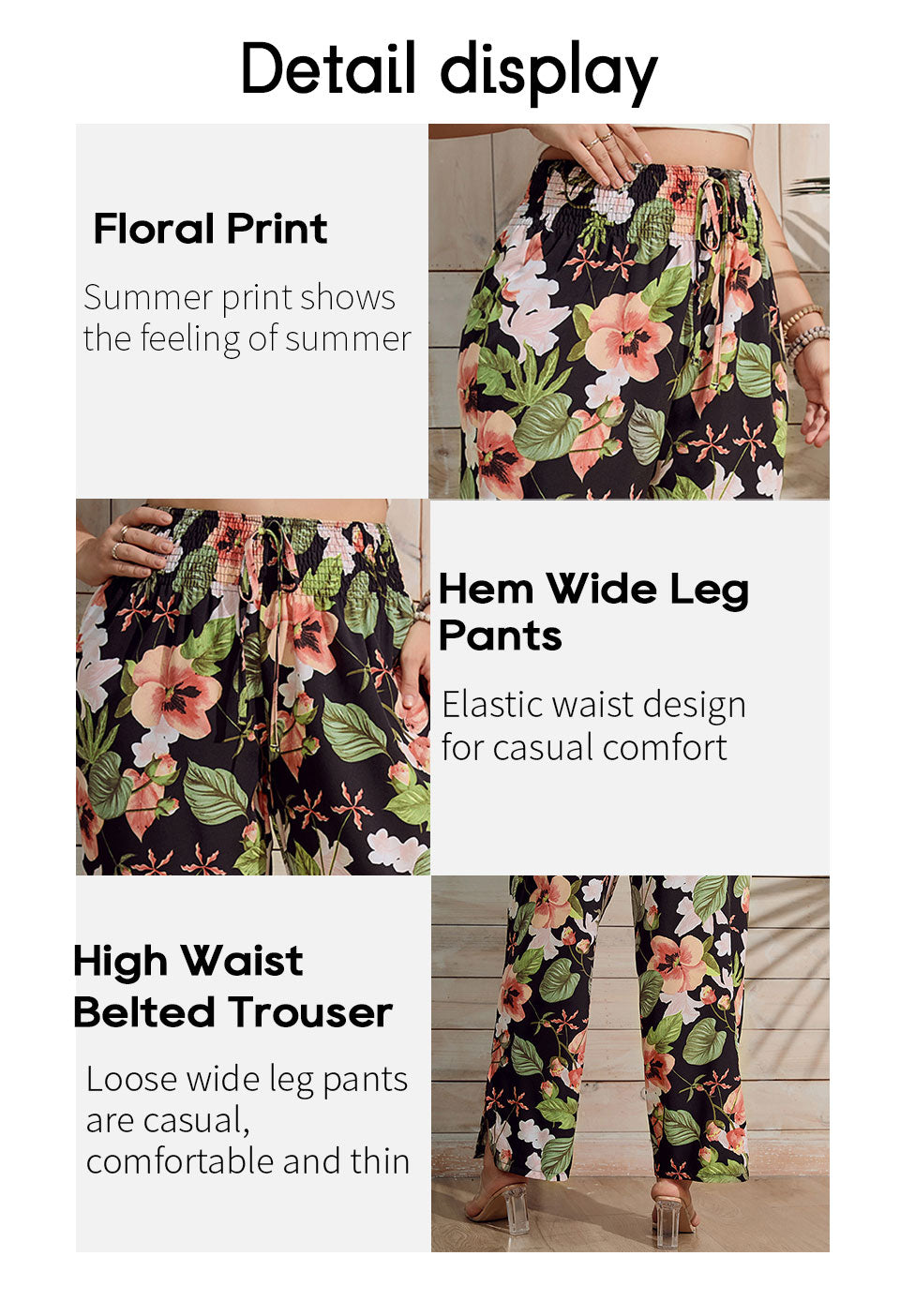 Floral Boho Plus Size Pants [Spirit and Rebel]   