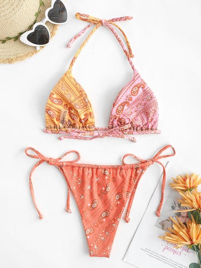 Spirit and Rebel Boho Halter Bikini [Spirit and Rebel]   