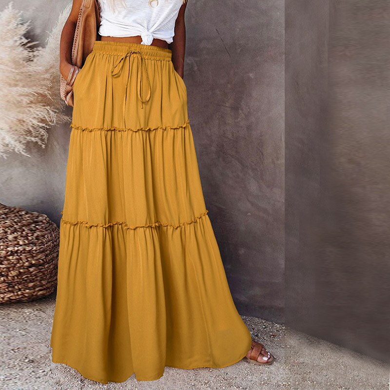 Wildflower Wanderer Boho Maxi Skirt Spirit and Rebel