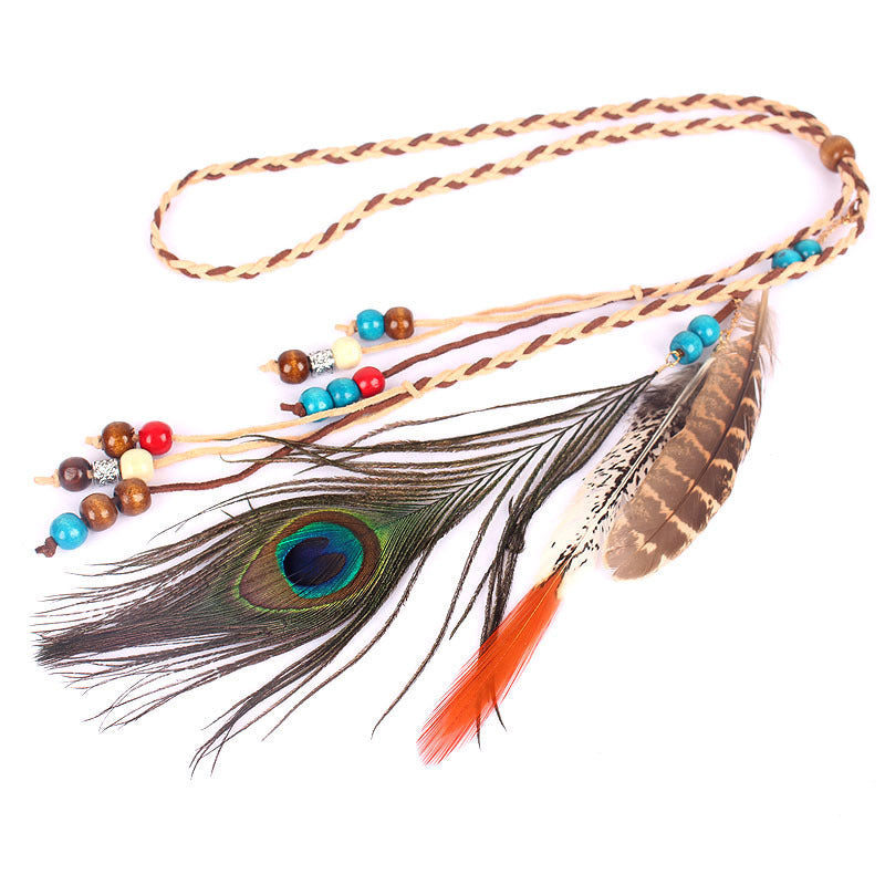 Spirit and Rebel Handmade Boho Feather Headband [Spirit and Rebel]   