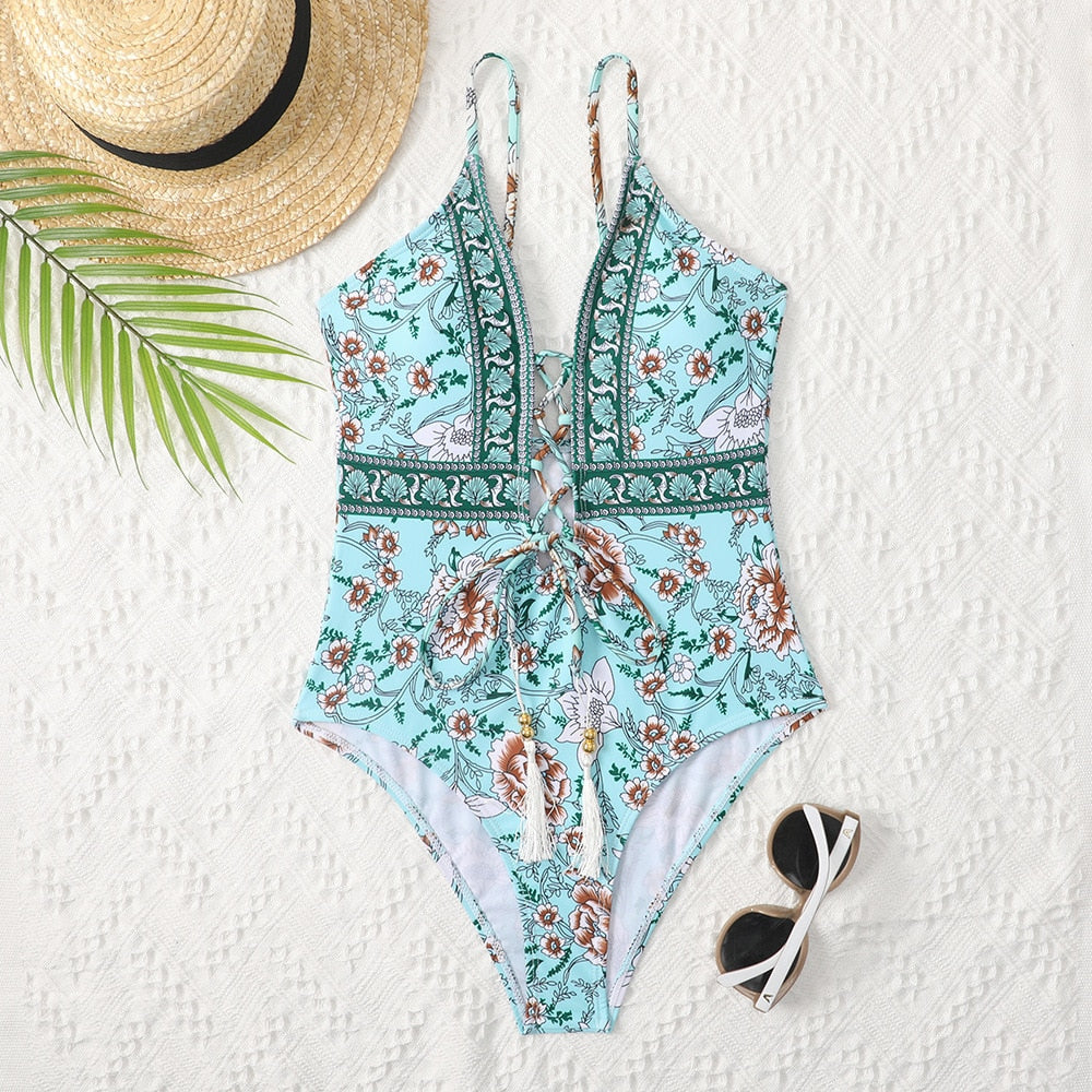 Tassel Temptation Boho Swimsuit [Spirit and Rebel] BL1 S 