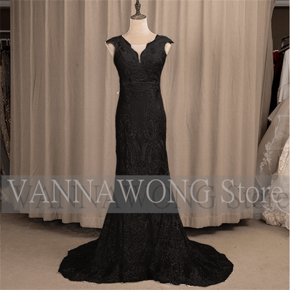 Boho Mermaid Dreams Wedding Dress [Spirit and Rebel] ALL Black 2 