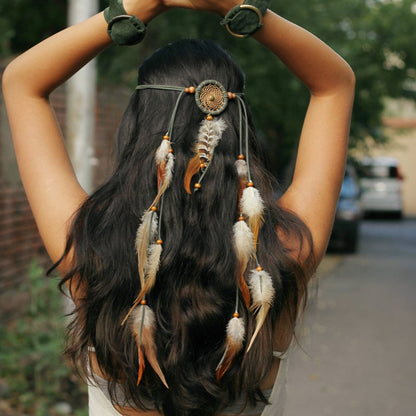 Spirit and Rebel Handmade Boho Feather Headband [Spirit and Rebel]   