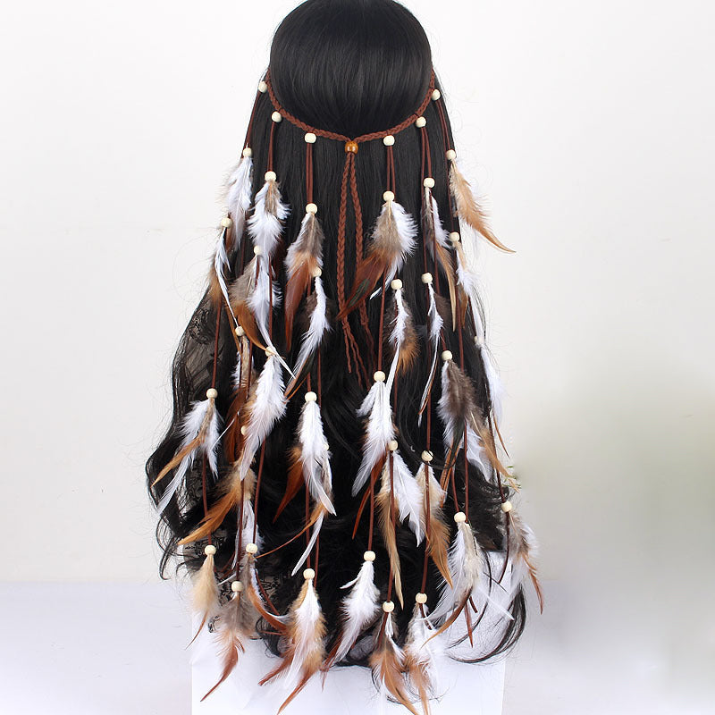 Spirit and Rebel Handmade Boho Feather Headband [Spirit and Rebel]   