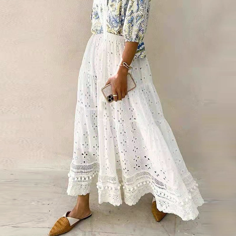 Bohemian Breeze Maxi Skirt [Spirit and Rebel]   