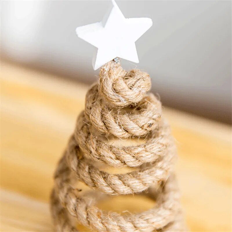 Small Wooden Christmas Tree Boho Holiday Decor [Spirit and Rebel]   