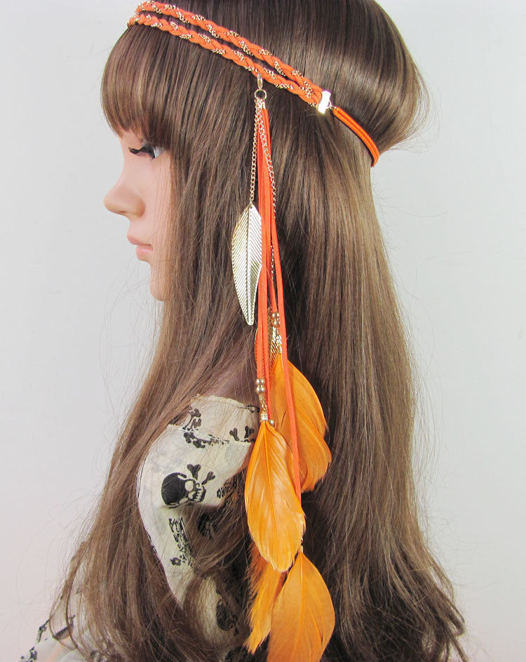 Spirit and Rebel Handmade Boho Feather Headband [Spirit and Rebel]   