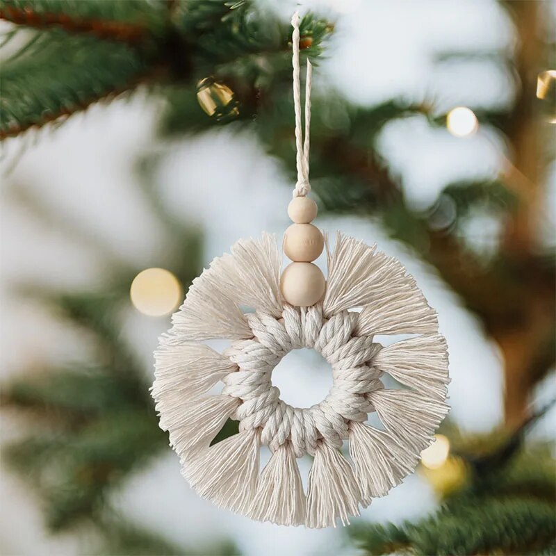 Nordic Boho Tassel Macrame Christmas Ornament [Spirit and Rebel]   