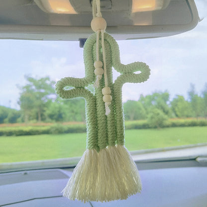 Cute Cactus Boho Macrame Hanging Pendant [Spirit and Rebel] Default Title  