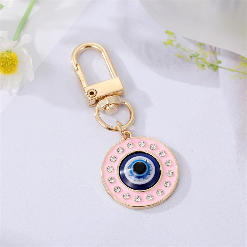 Spirit and Rebel Evil Eye Keychain [Spirit and Rebel] Pink/Blue  