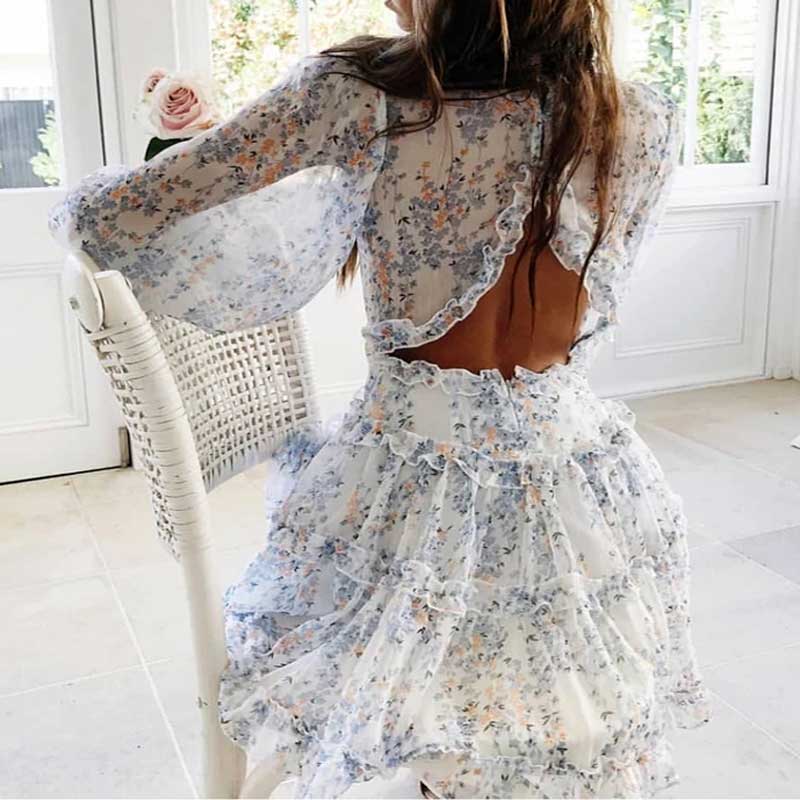 Dreamy Boho Open Back Dress [Spirit and Rebel]   