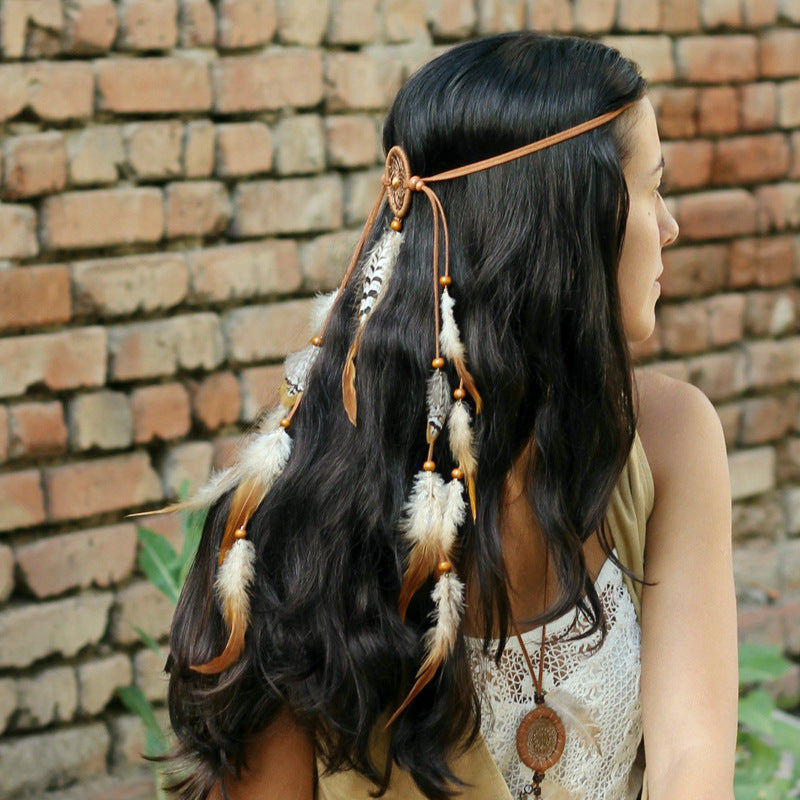 Spirit and Rebel Handmade Boho Feather Headband [Spirit and Rebel]   