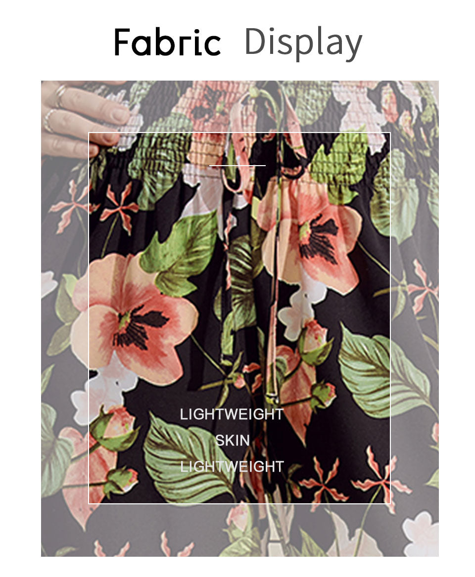 Floral Boho Plus Size Pants [Spirit and Rebel]   