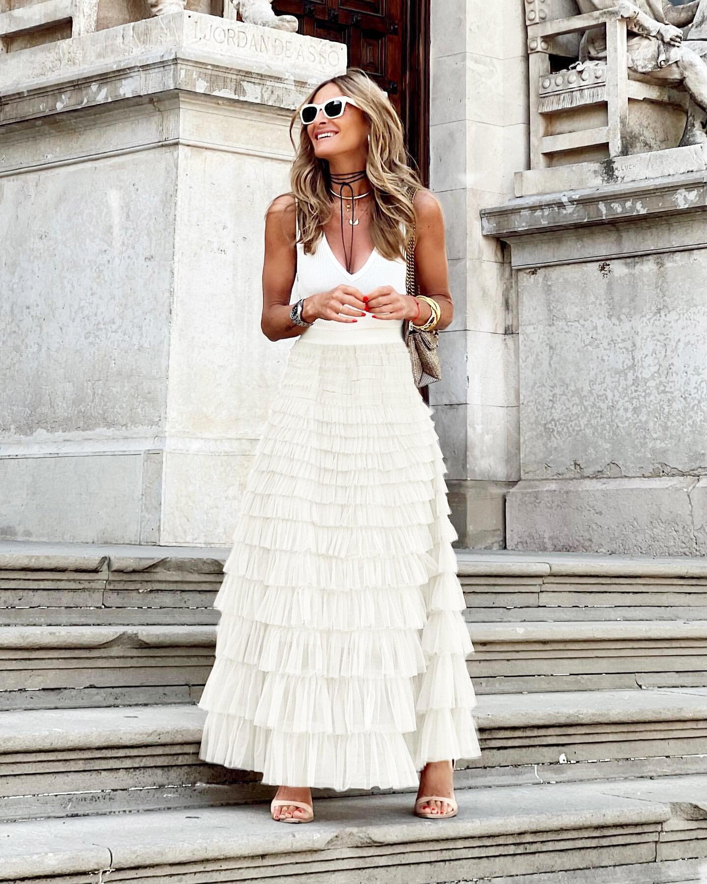 Boho Enchantment Tulle Maxi Skirt Spirit and Rebel