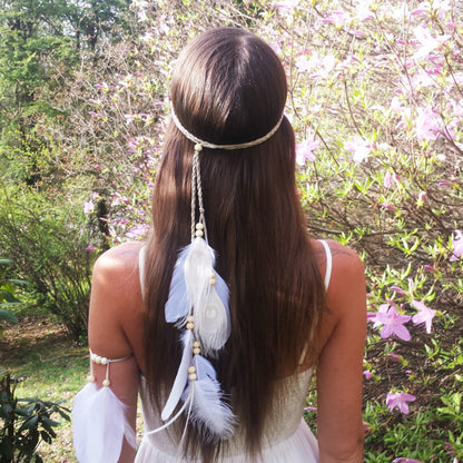 Spirit and Rebel Handmade Boho Feather Headband [Spirit and Rebel]   