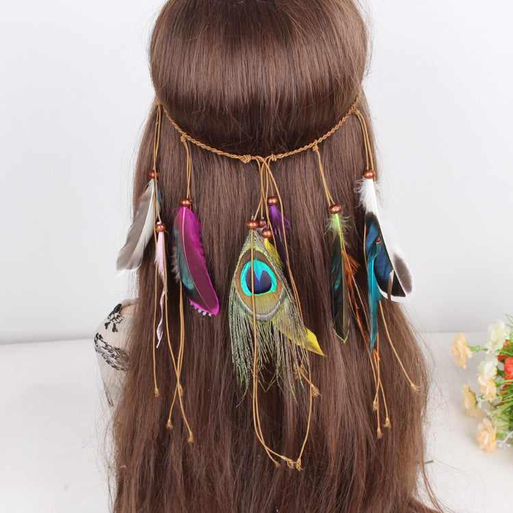 Spirit and Rebel Handmade Boho Feather Headband [Spirit and Rebel]   