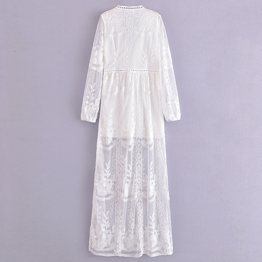 Mystical Moonlight Lace Boho Maxi Dress [Spirit and Rebel]   