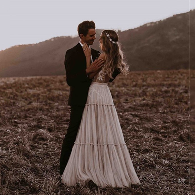 Yours Forever Boho Open Back Wedding Dress [Spirit and Rebel]   