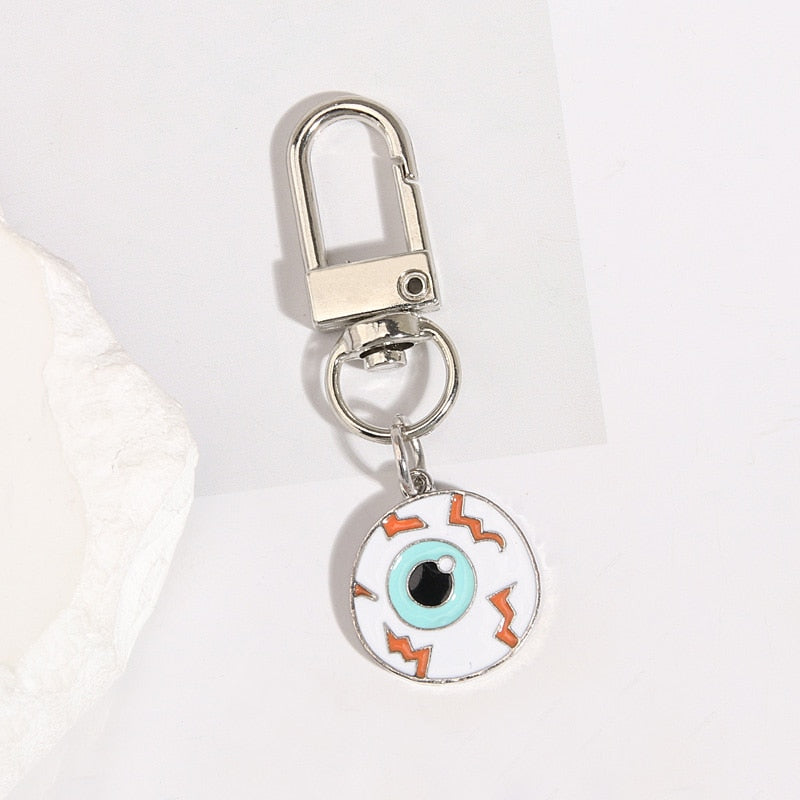 Eye Of Horus Keychain Blue Eye Key Ring Hamsa Hand [Spirit and Rebel] E5765  