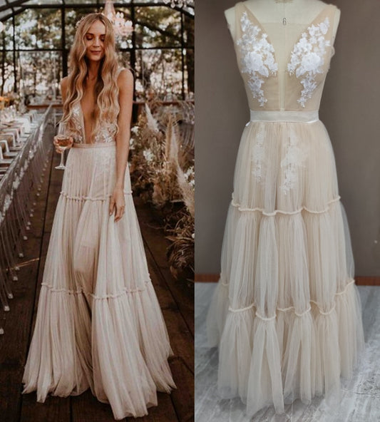 Yours Forever Boho Open Back Wedding Dress [Spirit and Rebel]   