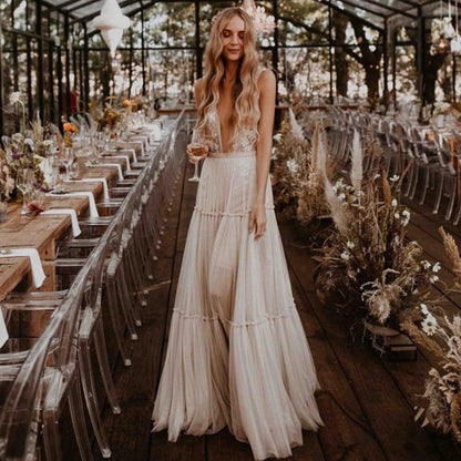 Yours Forever Boho Open Back Wedding Dress [Spirit and Rebel]   