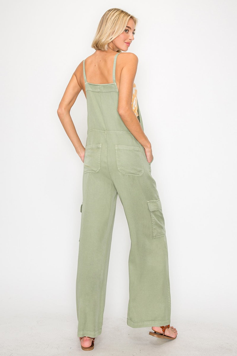 RISEN Wide Leg Tencel Overalls [Spirit and Rebel]   