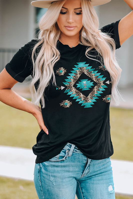 Graphic Short Sleeve Tee Boho Shirt [Spirit and Rebel]   